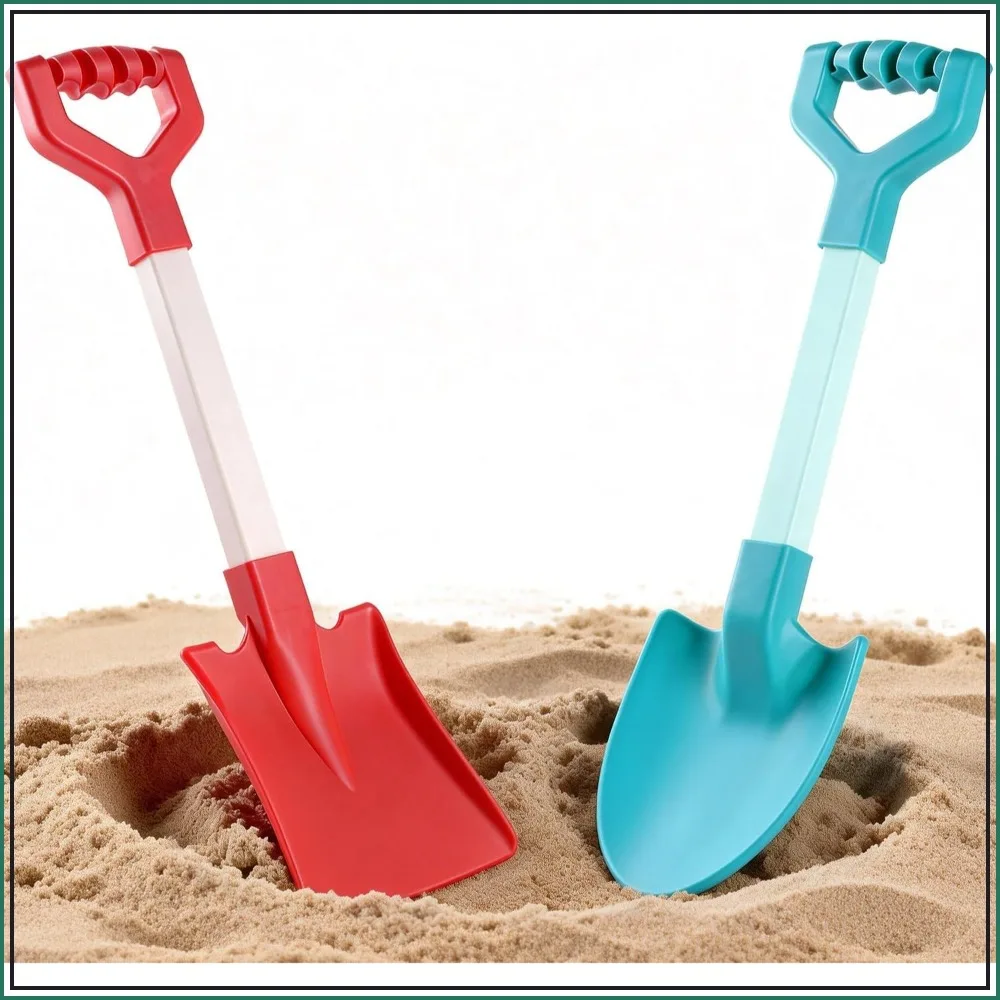 20 Inch Beach Sand Shovels, Heavy Duty Plastic Spades, 2 Pack for Sandbox Garden Snow Digging
20 Inch Beach Sand Shovels, Heavy Duty Plastic Spades, 2 Pack for Sandbox Garden Snow Digging