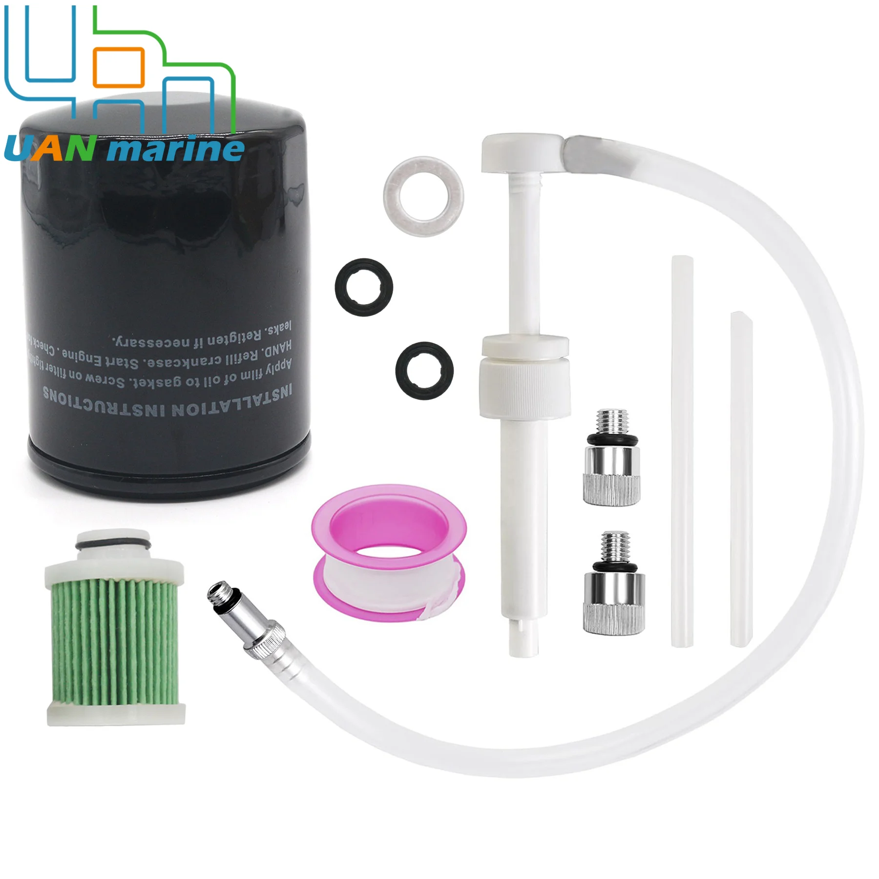 Oil Filter 16510-61A32 Fuel Filter 15412-92J01 W/ Gasket Compatible with Suzuki DF 115 140 Outboard Motor Oil Change Service Kit
Oil Filter 16510-61A32 Fuel Filter 15412-92J01 W/ Gasket Compatible with Suzuki DF 115 140 Outboard Motor Oil Change Service Kit