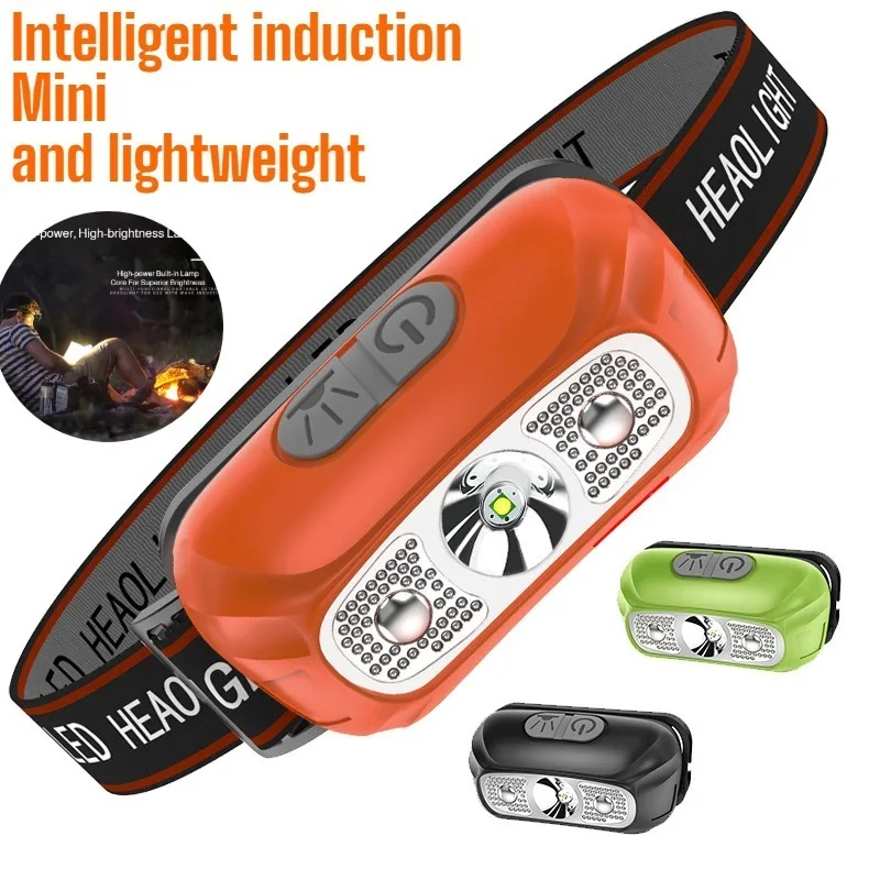 Headband-mounted High-power Flashlight with Long Battery Life Outdoor Multi-functional LED Lamp Fishing Mini Sensor Headlamp
Headband-mounted High-power Flashlight with Long Battery Life Outdoor Multi-functional LED Lamp Fishing Mini Sensor Headlamp