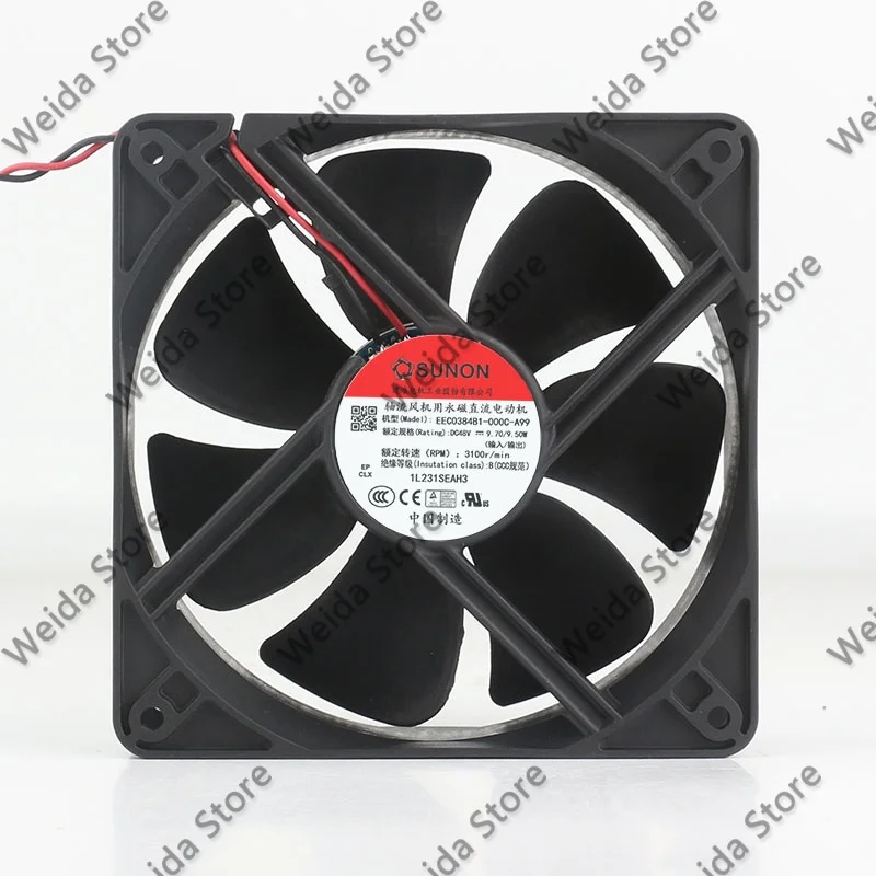 EEC0384B1-000C-A99 - The brand-new SUNON precision 12038 120X120X38MM 48V 9.7W high-efficiency cooling fan
EEC0384B1-000C-A99 - The brand-new SUNON precision 12038 120X120X38MM 48V 9.7W high-efficiency cooling fan