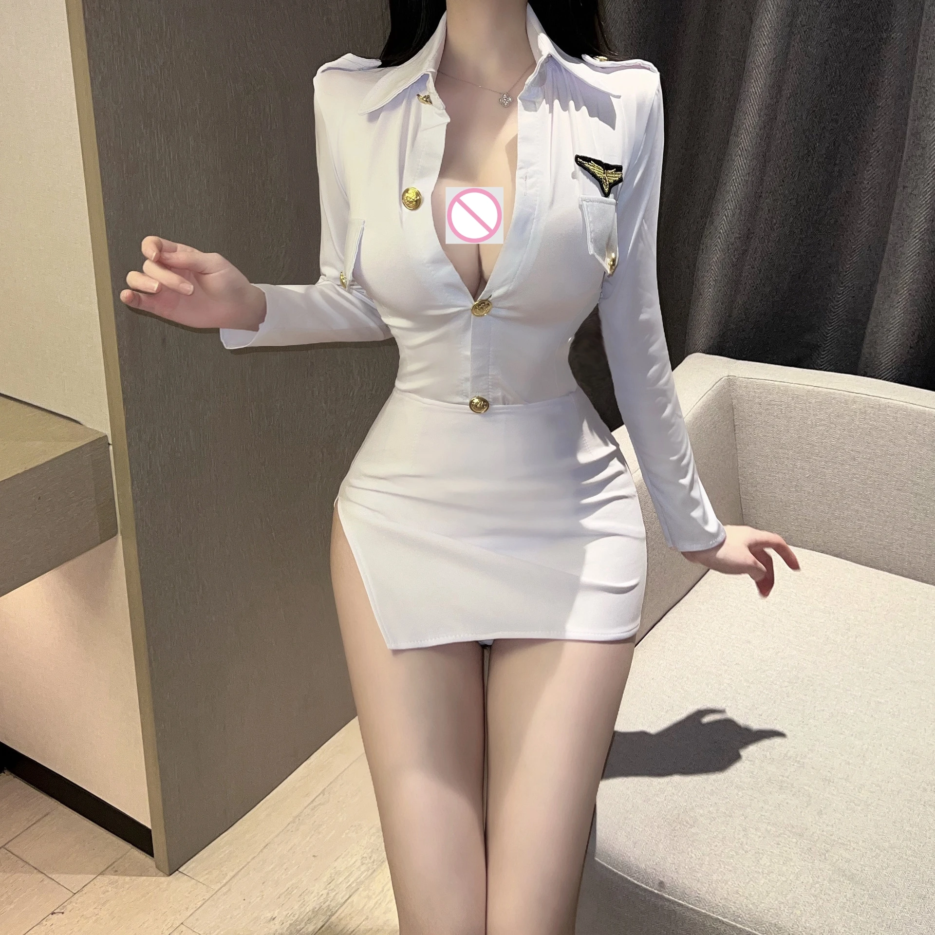 Sexy underwear sexy night policewoman cos uniform set inductive air stewardess dress royal sister OL secretary dress L241
Sexy underwear sexy night policewoman cos uniform set inductive air stewardess dress royal sister OL secretary dress L241