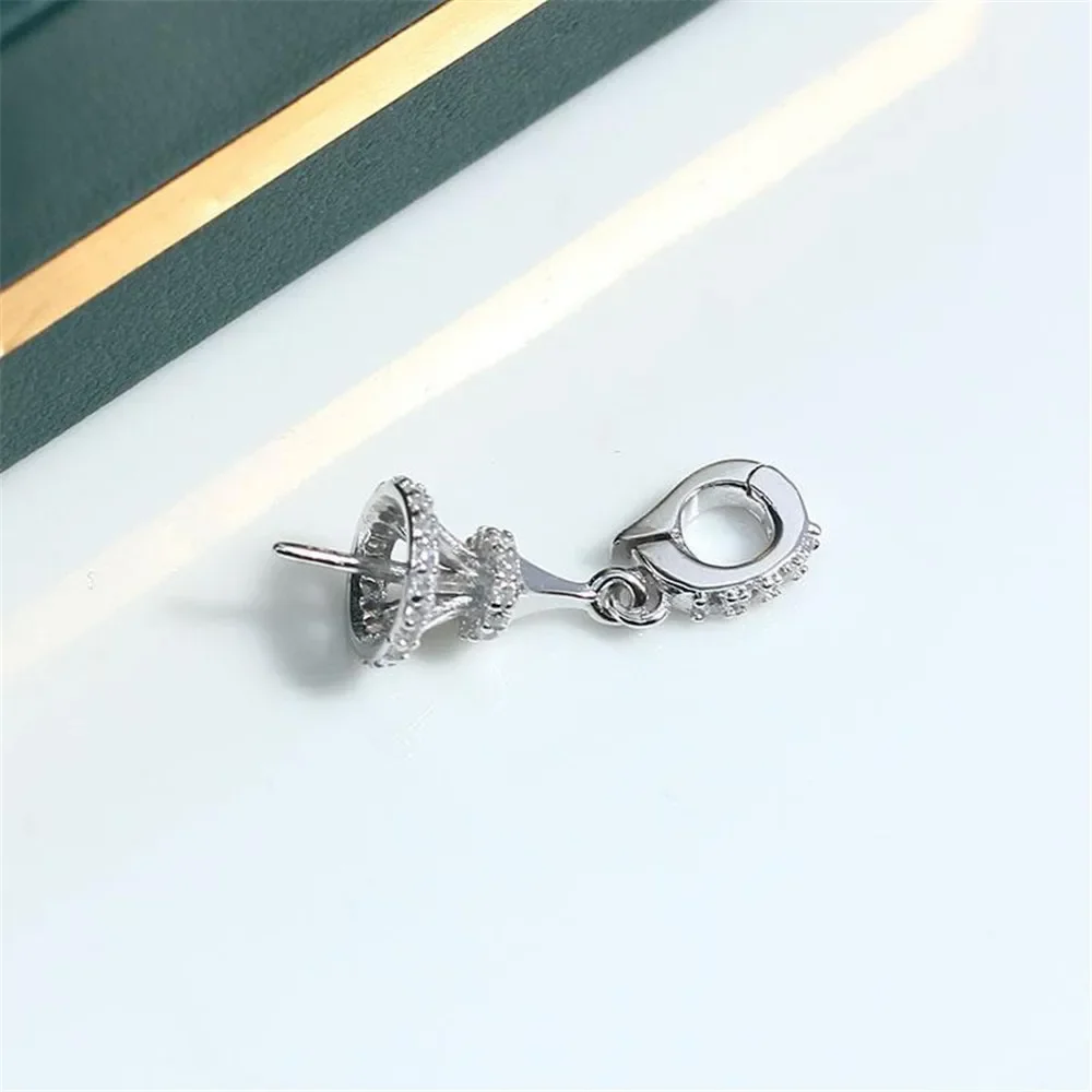S925 Sterling Silver Pearl Pendant Setting, DIY Empty Bezel Cup Jewelry Supplies for Craft Making, Hollow Prong Pendant Findings
S925 Sterling Silver Pearl Pendant Setting, DIY Empty Bezel Cup Jewelry Supplies for Craft Making, Hollow Prong Pendant Findings