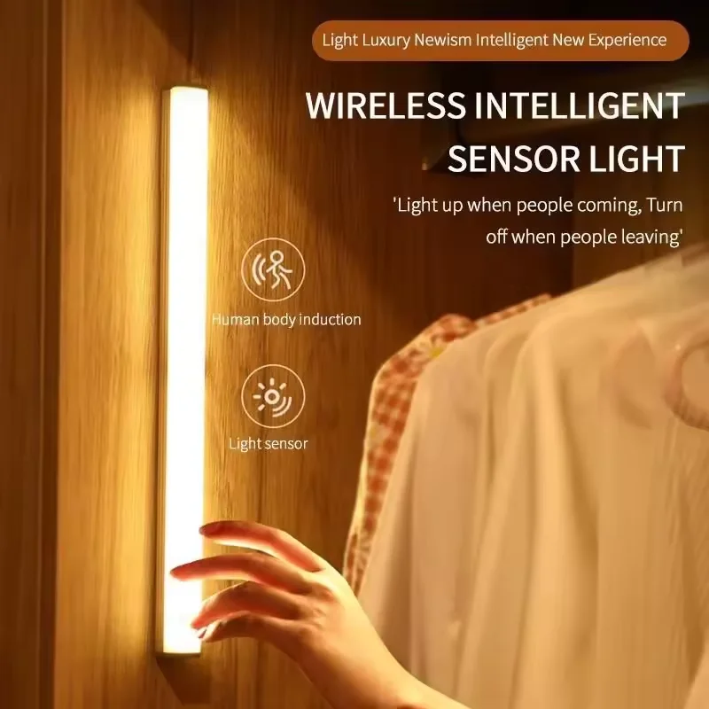 Night Light With Motion Sensor USB Rechargeable Night Lamp Wireless 3 Colors LED Kitchen Cabinet Room Bedside Closet Lights
Night Light With Motion Sensor USB Rechargeable Night Lamp Wireless 3 Colors LED Kitchen Cabinet Room Bedside Closet Lights