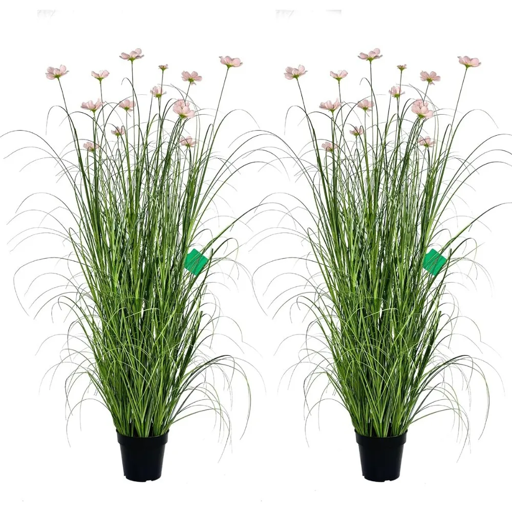 59 Inch Artificial Tall Grass and Pink Cosmic Flower, Artificial Grass Plants, Indoor and Outdoor Home Decoration 
59 Inch Artificial Tall Grass and Pink Cosmic Flower, Artificial Grass Plants, Indoor and Outdoor Home Decoration