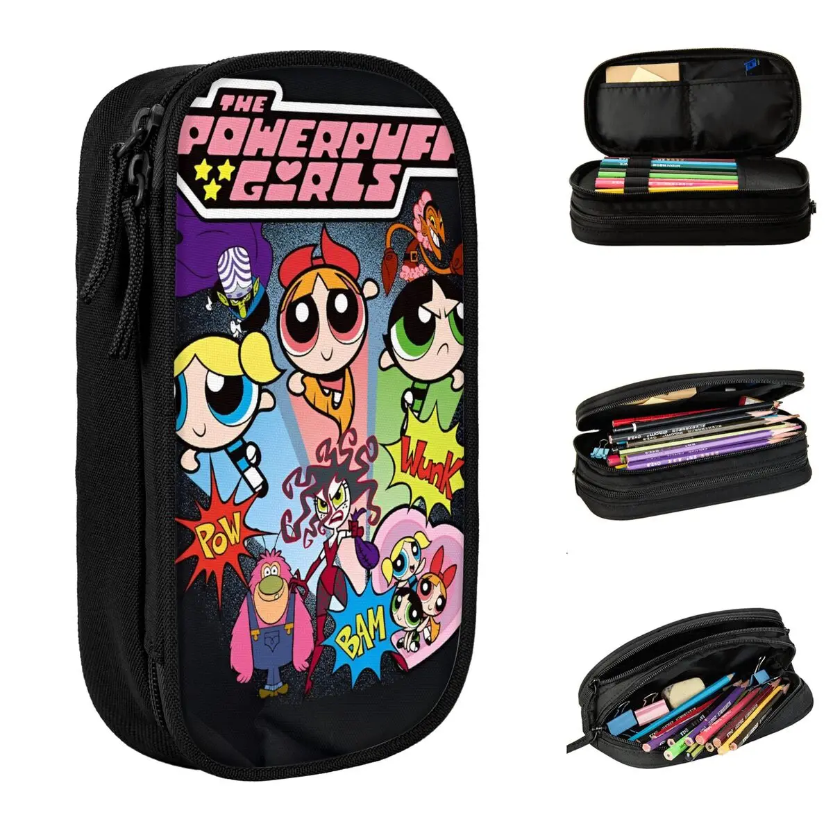 P-PowerPuffs Pencil Case Cute Zipper Pencil Bag Girls Boys Fashion Big School Pencil Cases Supplies
P-PowerPuffs Pencil Case Cute Zipper Pencil Bag Girls Boys Fashion Big School Pencil Cases Supplies