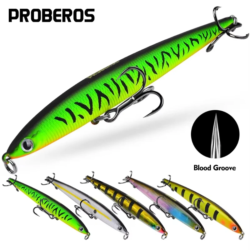 PROBEROS Luya Plastic ABS Hard Bait 13.2cm 25.4g Sinking Pencil Bait Blood Groove Hook Biomimetic False Bait Fishing Gear
PROBEROS Luya Plastic ABS Hard Bait 13.2cm 25.4g Sinking Pencil Bait Blood Groove Hook Biomimetic False Bait Fishing Gear
