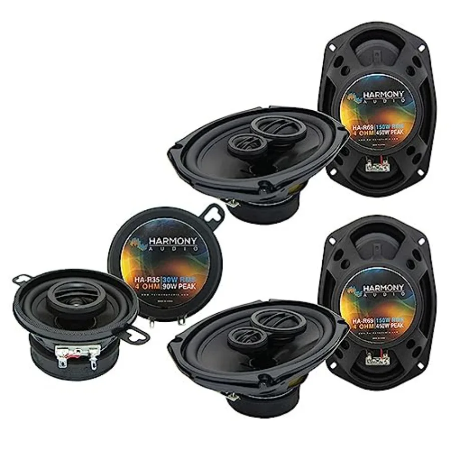 Car audio replacement bundle for 2007-2011 Toyota Camry: HA-R69 6x9 and HA-R35 3.5 inch factory speakers polypropylene cone bla
Car audio replacement bundle for 2007-2011 Toyota Camry: HA-R69 6x9 and HA-R35 3.5 inch factory speakers polypropylene cone bla