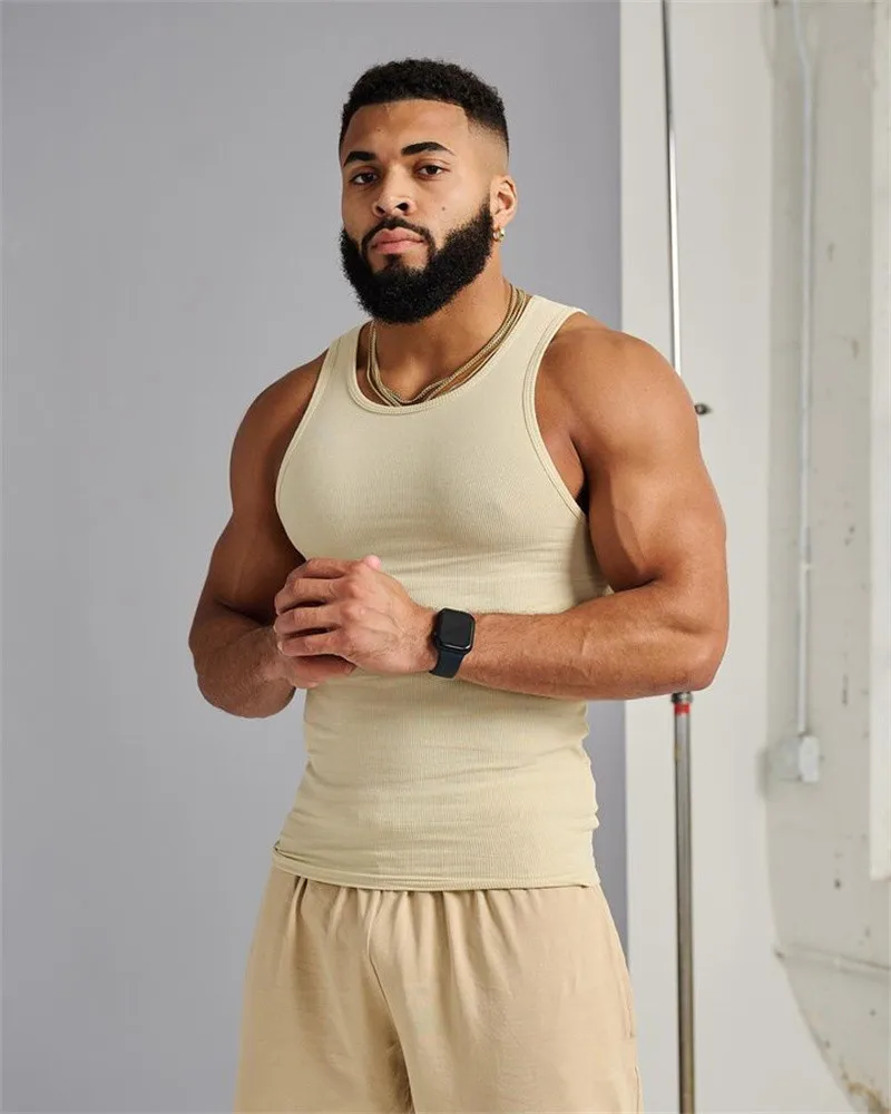 Spring Summer Knit Ice Silk Ribbed Fitness Sports Casual Slim-fit Men's Quick Drying And Breathable Vest Men's Muscle Vest Men
Spring Summer Knit Ice Silk Ribbed Fitness Sports Casual Slim-fit Men's Quick Drying And Breathable Vest Men's Muscle Vest Men
