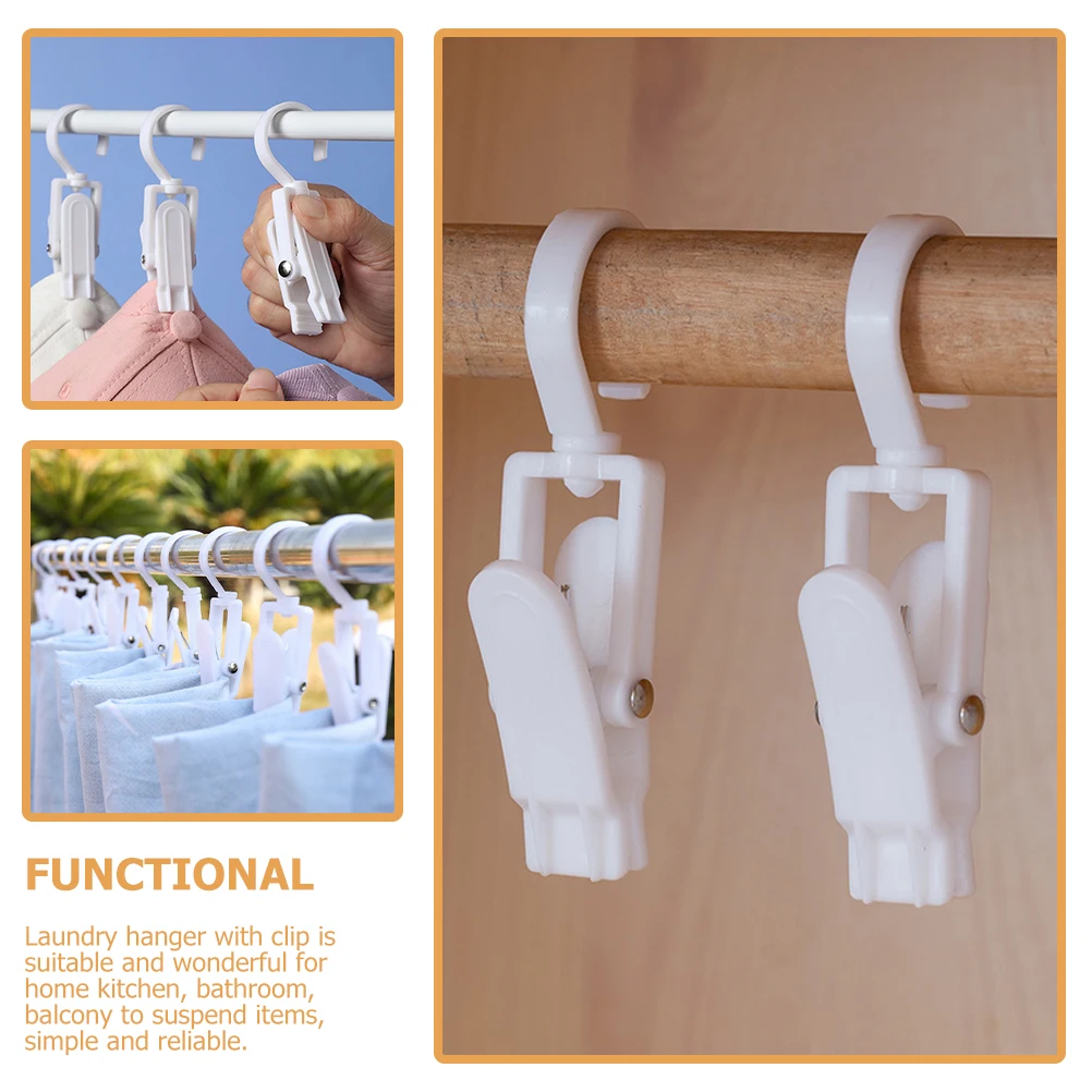 12pcs Rotatable Hook Clips White Multifunctional Swivel Hanger for Home Travel Boot Hat Towel Curtain Clothes Store Laundry
12pcs Rotatable Hook Clips White Multifunctional Swivel Hanger for Home Travel Boot Hat Towel Curtain Clothes Store Laundry
