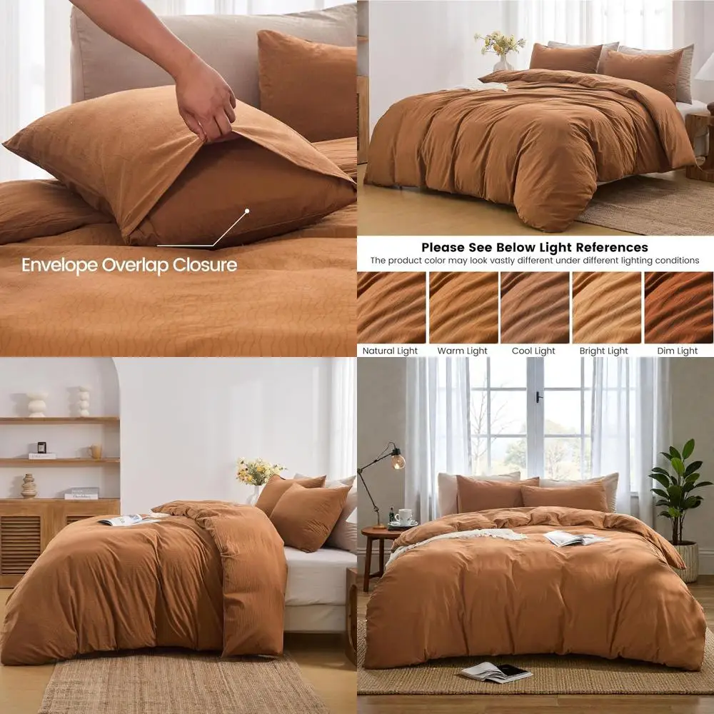 Комплект пододеяльников из хлопка и жаккарда, стиль бохо, удобный и дышащий, подходит для всех сезонов, темно-оранжевый, размер королевы
Комплект пододеяльников из хлопка и жаккарда, стиль бохо, удобный и дышащий, подходит для всех сезонов, темно-оранжевый, размер королевы