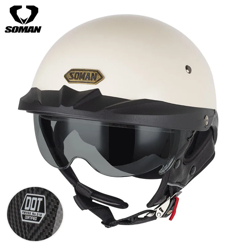 DOT Certified Half Helmet Retro Casco Moto Helmets Motorbike Capacete De Moto Riding Protection Motorcycle Accessories
DOT Certified Half Helmet Retro Casco Moto Helmets Motorbike Capacete De Moto Riding Protection Motorcycle Accessories