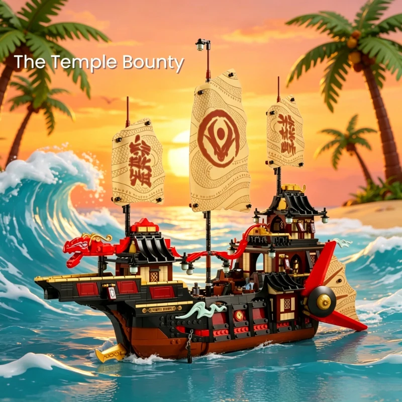 NEW MOC Sets Temple Bounty Reward Dragon Boat Educational Building Blocks 71848 Model for Children Boys Halloween Birthday Gifts
NEW MOC Sets Temple Bounty Reward Dragon Boat Educational Building Blocks 71848 Model for Children Boys Halloween Birthday Gifts