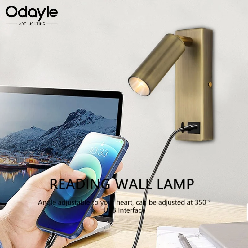Modern LED Reading Wall Lamp Can Rotate 350 Degrees with Switch USB Interface Living Room Bedroom bedside Home Decor lighting
Modern LED Reading Wall Lamp Can Rotate 350 Degrees with Switch USB Interface Living Room Bedroom bedside Home Decor lighting