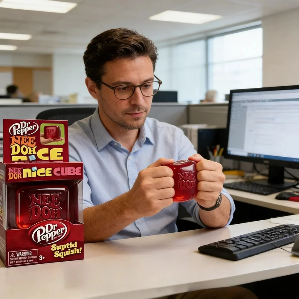 Dr Pepper x NeeDoh Nice Cube Squishy Stress Relief Toy, Soft Squeeze Fidget Cube for Kids & Adults, Anxiety Relief Sensory Toy
Dr Pepper x NeeDoh Nice Cube Squishy Stress Relief Toy, Soft Squeeze Fidget Cube for Kids & Adults, Anxiety Relief Sensory Toy