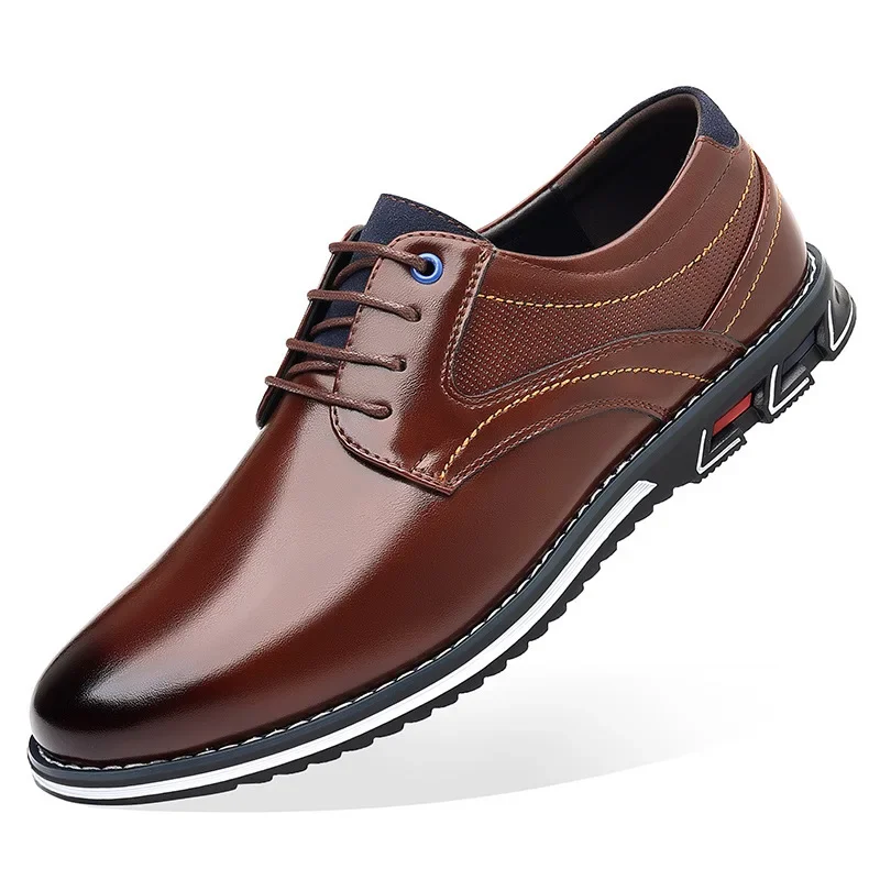 Retro Men Business Shoes Brand Leather Shoes Fashion Casual Shoes for Men Office Brown Breathable Loafers Comfortable Men'shoes
Retro Men Business Shoes Brand Leather Shoes Fashion Casual Shoes for Men Office Brown Breathable Loafers Comfortable Men'shoes