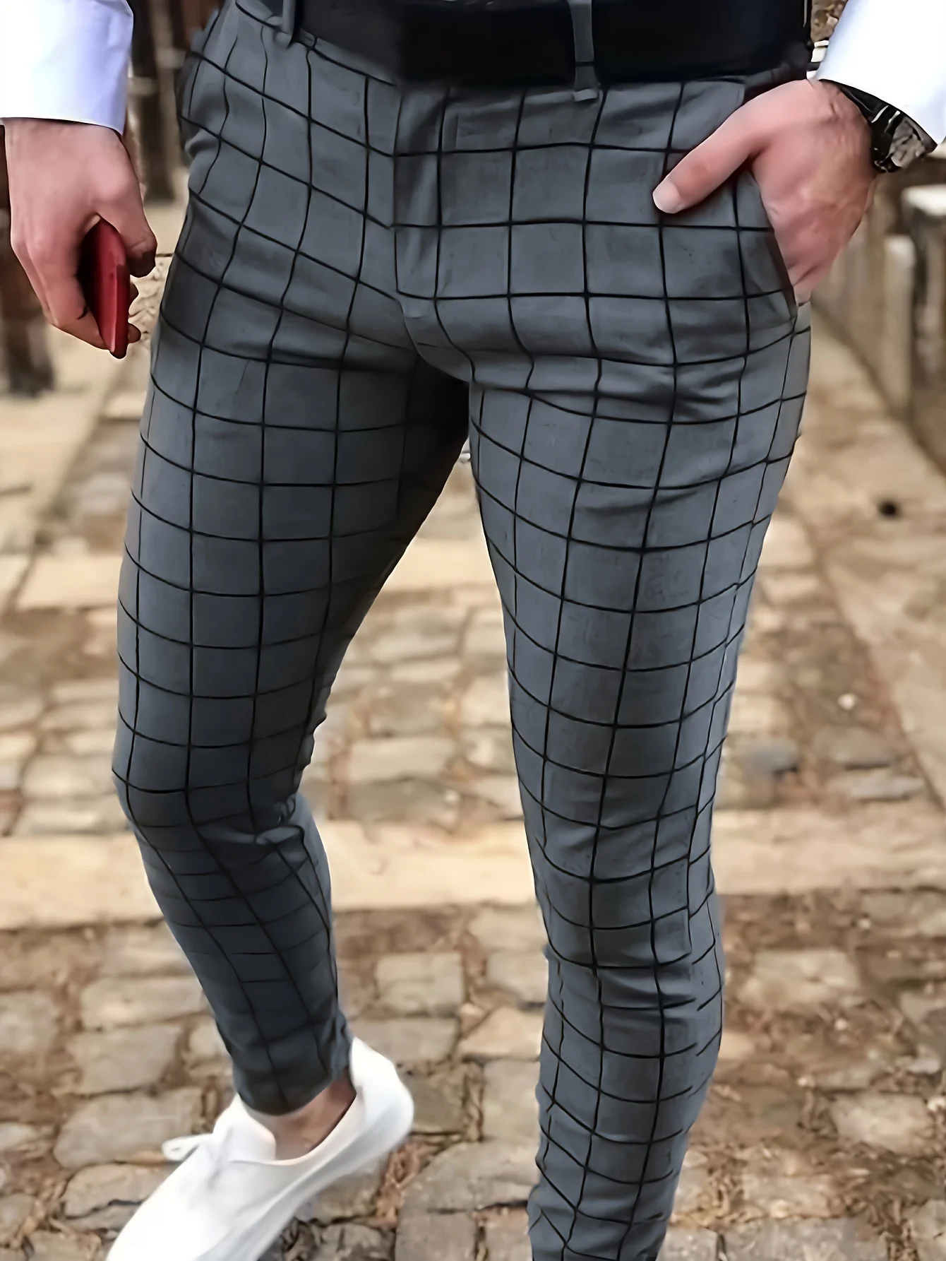 Men's Plaid Dress Pants — Business Casual Trousers; Machine-Washable, Versatile for Formal or Casual Wear, Ideal for Daily Use.
Men's Plaid Dress Pants — Business Casual Trousers; Machine-Washable, Versatile for Formal or Casual Wear, Ideal for Daily Use.