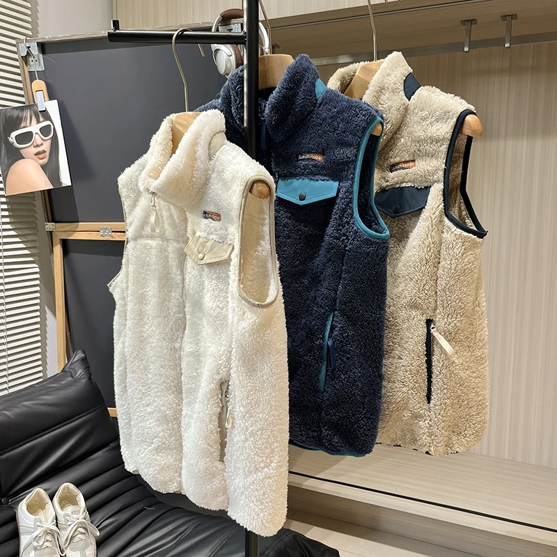 Warm Stand Collar Lamb Fur Vest Svel Layering Outerwear for Women Commute Sle Zipper Closure Color Autumn Winter
Warm Stand Collar Lamb Fur Vest Svel Layering Outerwear for Women Commute Sle Zipper Closure Color Autumn Winter