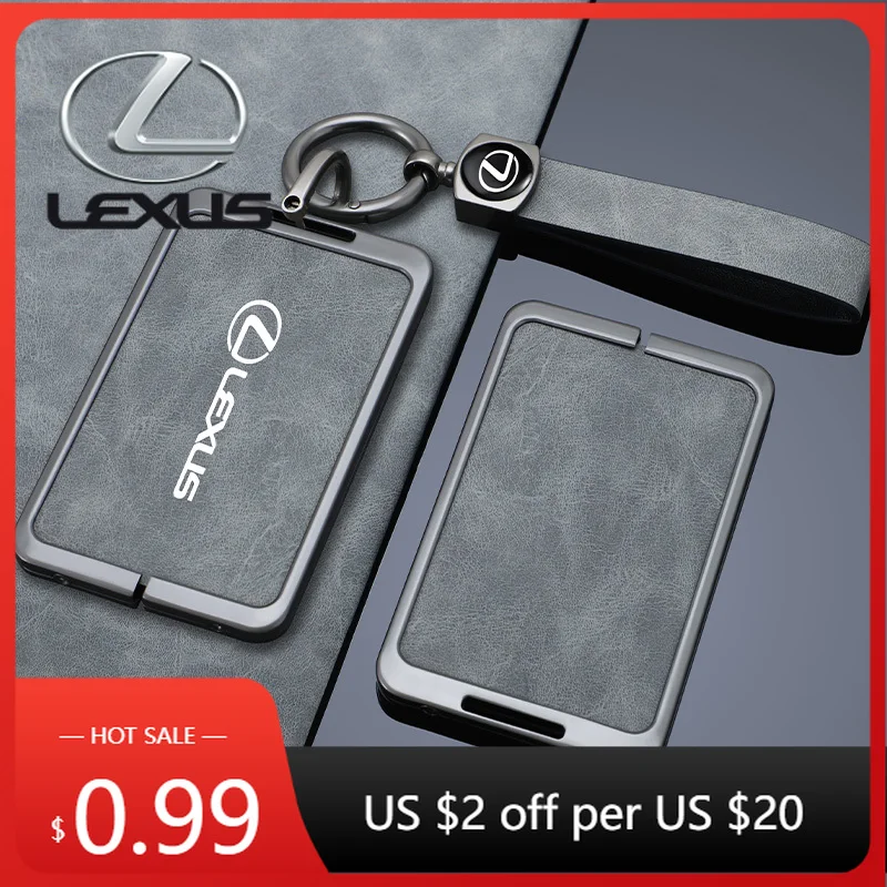 Interior Stickers Car Card Smart Remote Control Key Case Cover Holder Shell For Lexus F Sport ES LM GS IS NX RX LX LS RX300 Prot