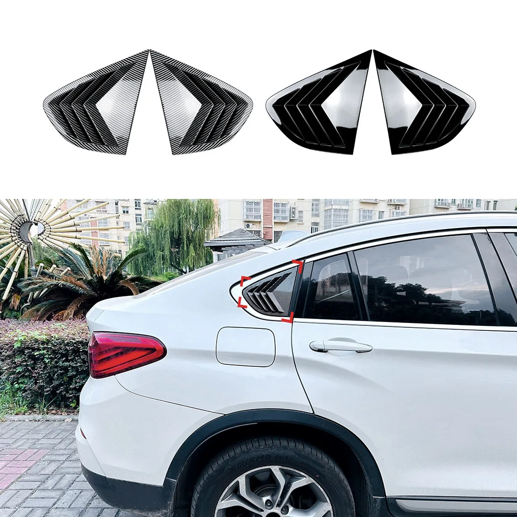 Fit For BMW X4 F26 2014-2018 Rear Window Side Louver Shutter Trim Cover Carbon Fiber Look/Gloss Black Tail Windshield Blind
Fit For BMW X4 F26 2014-2018 Rear Window Side Louver Shutter Trim Cover Carbon Fiber Look/Gloss Black Tail Windshield Blind