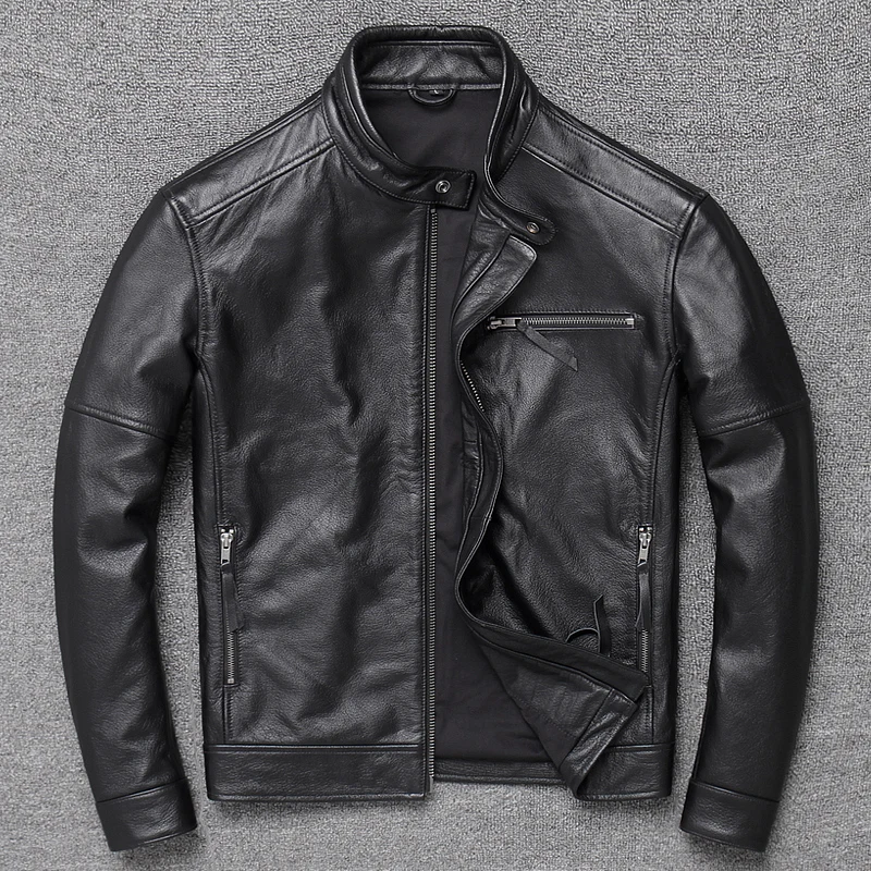 2025 New Leather Jacket Top Layer 100% Cowhide Leather Clothes Men's Stand Collar Motorcycle Clothes Autumn Winter
2025 New Leather Jacket Top Layer 100% Cowhide Leather Clothes Men's Stand Collar Motorcycle Clothes Autumn Winter
