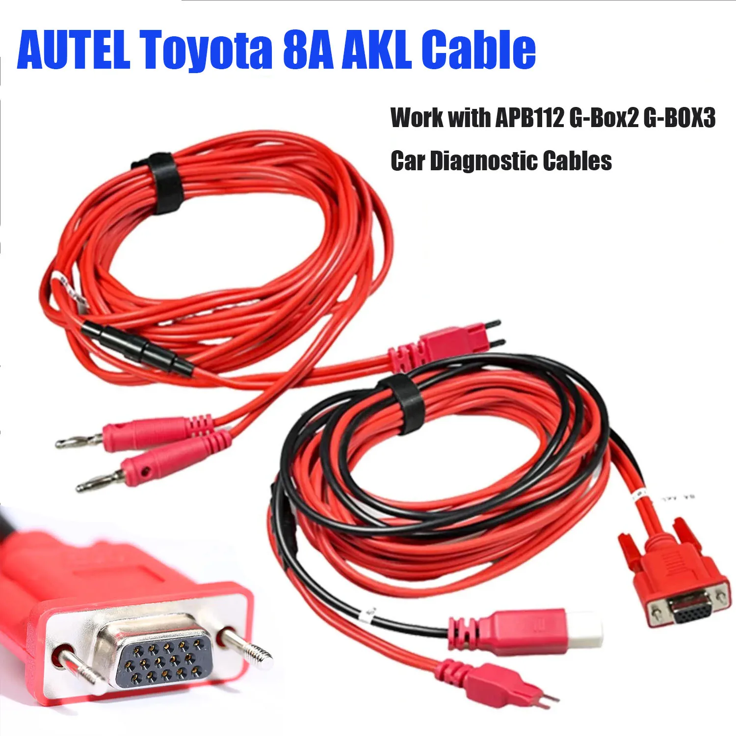 For AUTEL Toyota 8A AKL Cable Non-Smart Key All Keys Lost Adapter Work with APB112/G-Box2/G-BOX3 Car Diagnostic Cables
For AUTEL Toyota 8A AKL Cable Non-Smart Key All Keys Lost Adapter Work with APB112/G-Box2/G-BOX3 Car Diagnostic Cables