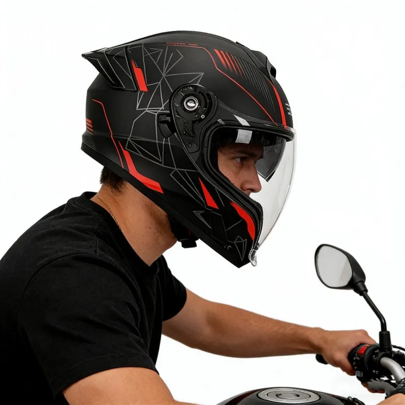 High-quality motorcycle helmet Modular clamshell motorcycle helmet 3C for men and women off-road vehicles in four seasons motorc
High-quality motorcycle helmet Modular clamshell motorcycle helmet 3C for men and women off-road vehicles in four seasons motorc