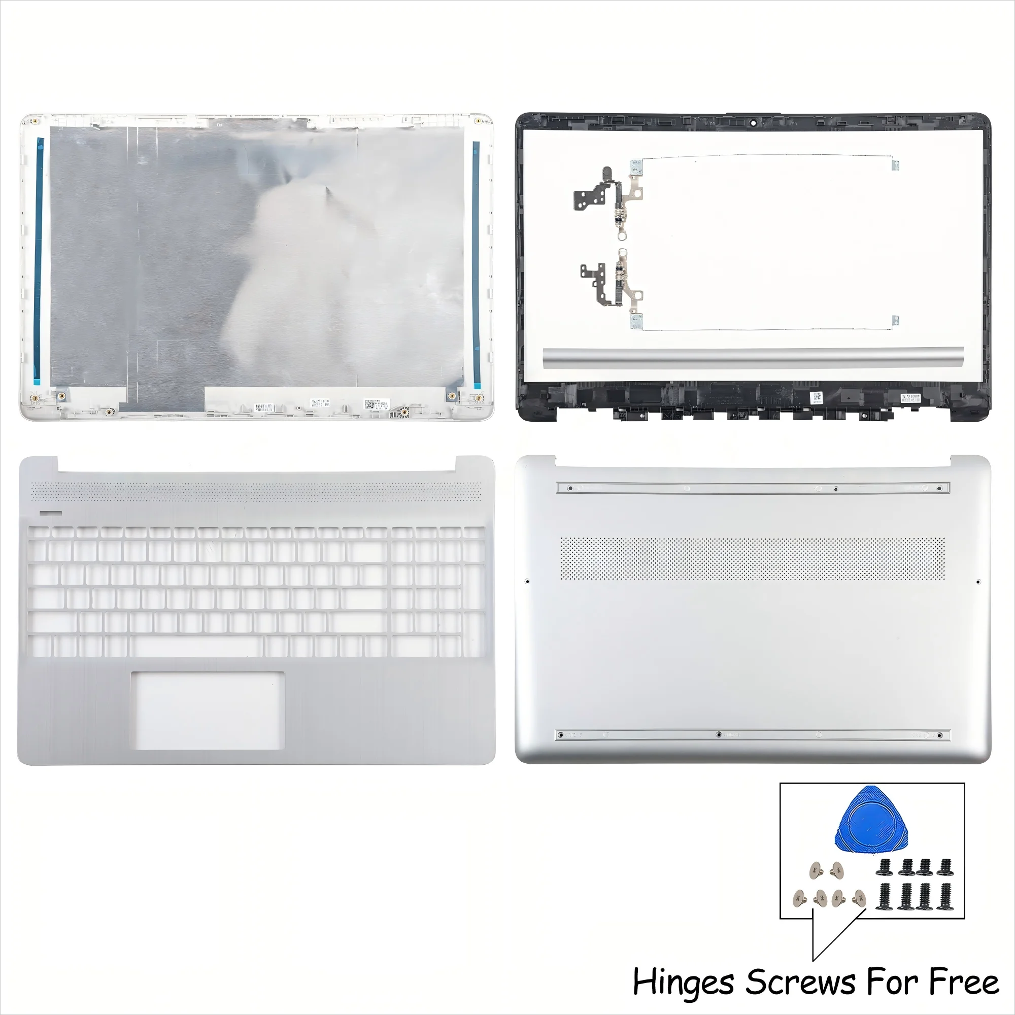 Чехол для ноутбука 15S-EQ 15S-ER 15S-FR 15S-DY TPN-Q230 TPN-Q222, верхняя крышка, лицевая панель, верхняя нижняя часть корпуса, петли 15,6 дюйма, пластиковый корпус 
Чехол для ноутбука 15S-EQ 15S-ER 15S-FR 15S-DY TPN-Q230 TPN-Q222, верхняя крышка, лицевая панель, верхняя нижняя часть корпуса, петли 15,6 дюйма, пластиковый корпус