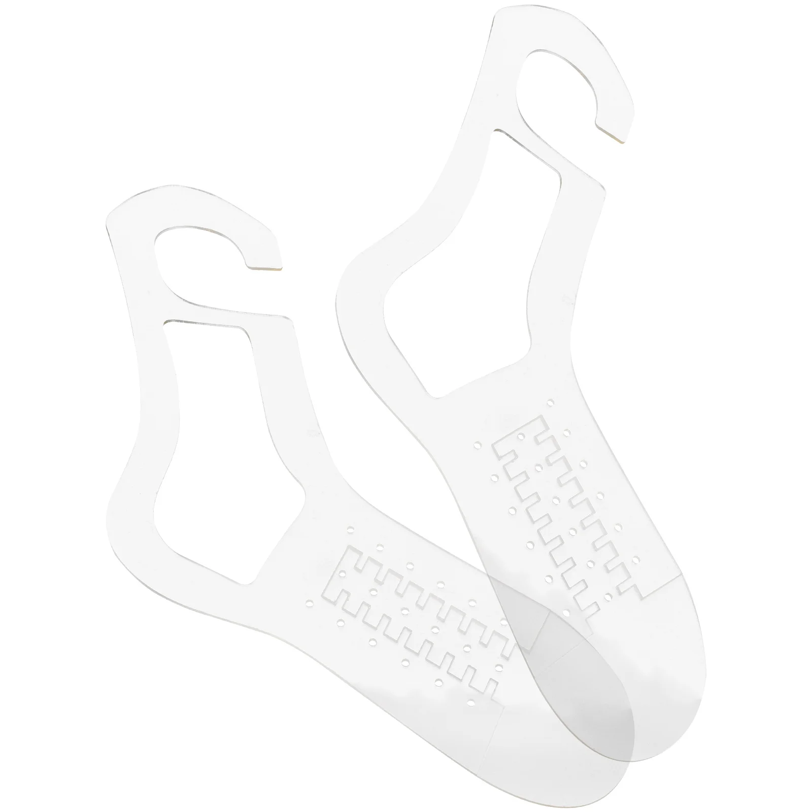 2 Pcs Crochet Hooks Sock Model Hollow Socks Handmade Blockers Knitted Template Acrylic Knitting Tools
2 Pcs Crochet Hooks Sock Model Hollow Socks Handmade Blockers Knitted Template Acrylic Knitting Tools