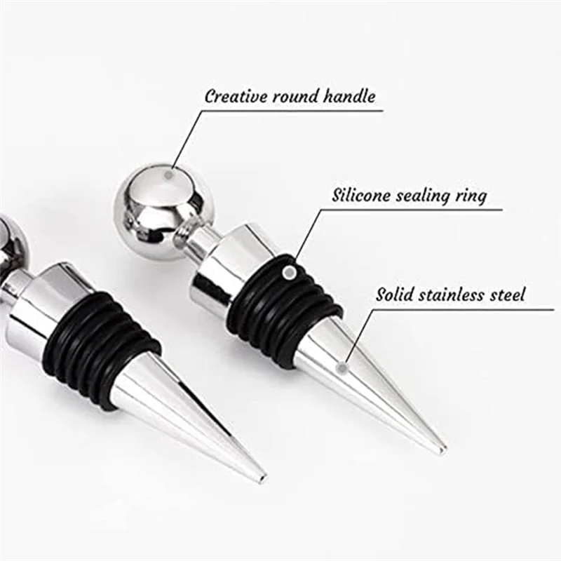 PTST Wine Stopper Bottle Stopper -Wine Saver, Reusable Wine Corks For Beverage, 8-Pack Silicone Wine Stopper For Gifts, Bar
PTST Wine Stopper Bottle Stopper -Wine Saver, Reusable Wine Corks For Beverage, 8-Pack Silicone Wine Stopper For Gifts, Bar