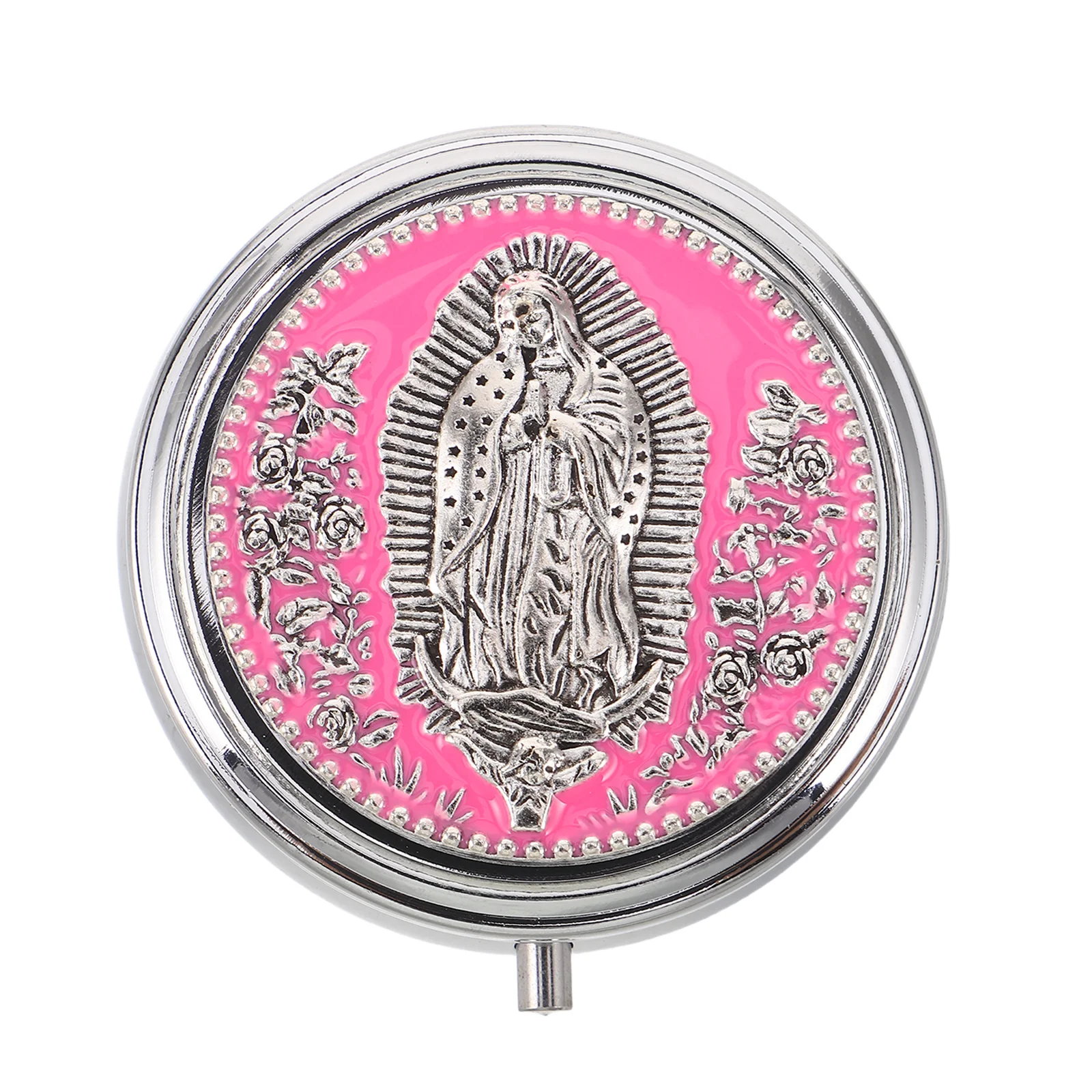 Catholic Rosary Box Rose Pattern Metal Religious Keepsake Case Prayer Beads Organizer Christian Jewelry Storage Pink Trinket
Catholic Rosary Box Rose Pattern Metal Religious Keepsake Case Prayer Beads Organizer Christian Jewelry Storage Pink Trinket