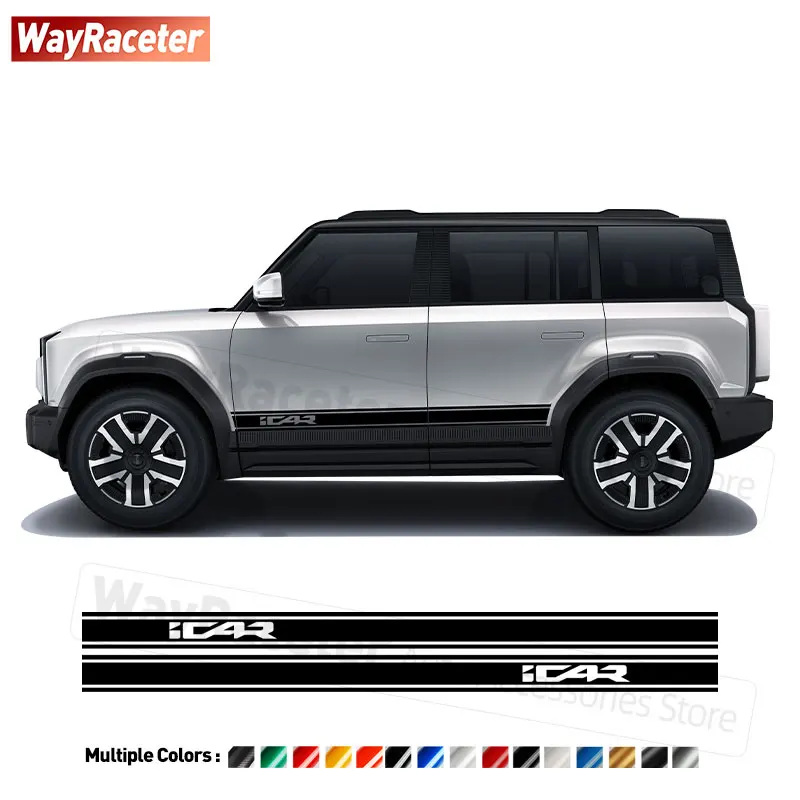 2 Pcs Carbon Fiber Vinyl Decal Off Road 4X4 Racing Sport Door Side Stripes Sticker For Chery iCAR 03 2024 2025 Accessories
2 Pcs Carbon Fiber Vinyl Decal Off Road 4X4 Racing Sport Door Side Stripes Sticker For Chery iCAR 03 2024 2025 Accessories