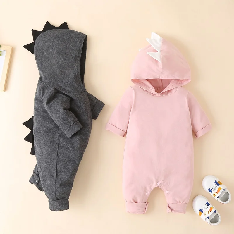 Spring Summer Cotton Baby Girl Clothes Solid Cute 3D Dinosaur Long Sleeve Hooded Baby Romper Home Soft Warm Baby Jumpsuit 0-18M
Spring Summer Cotton Baby Girl Clothes Solid Cute 3D Dinosaur Long Sleeve Hooded Baby Romper Home Soft Warm Baby Jumpsuit 0-18M