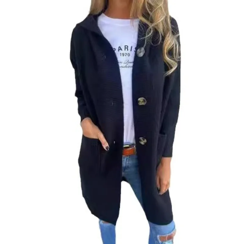 Cross-border Europe and America, Amazon Express, Autumn and Winter New Medium and Long Casual Sweater Cardigan Women's Clothing
Cross-border Europe and America, Amazon Express, Autumn and Winter New Medium and Long Casual Sweater Cardigan Women's Clothing