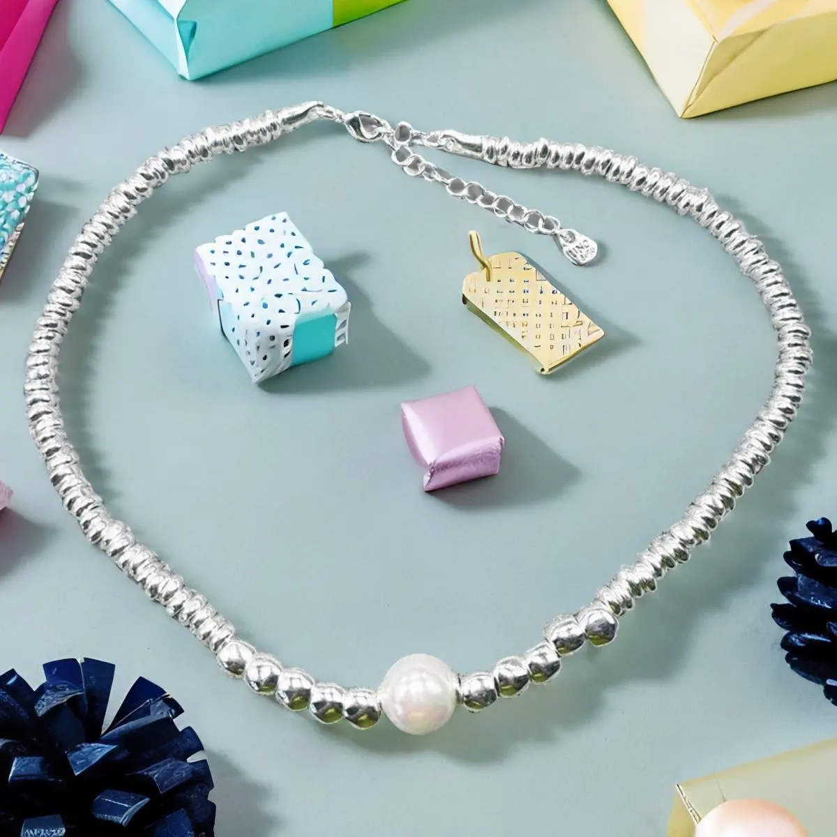 2024 New UNOde50 Original design Fashion Electroplated 925 Silver Pearl Necklace Simple Jewelry Gifts
2024 New UNOde50 Original design Fashion Electroplated 925 Silver Pearl Necklace Simple Jewelry Gifts