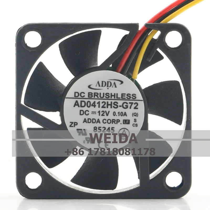 Original ADDA 12V 0.10A AD0412HS-G72 4010 4 cm Switch cash Register Quiet cooling fan 40*40*10MM
Original ADDA 12V 0.10A AD0412HS-G72 4010 4 cm Switch cash Register Quiet cooling fan 40*40*10MM