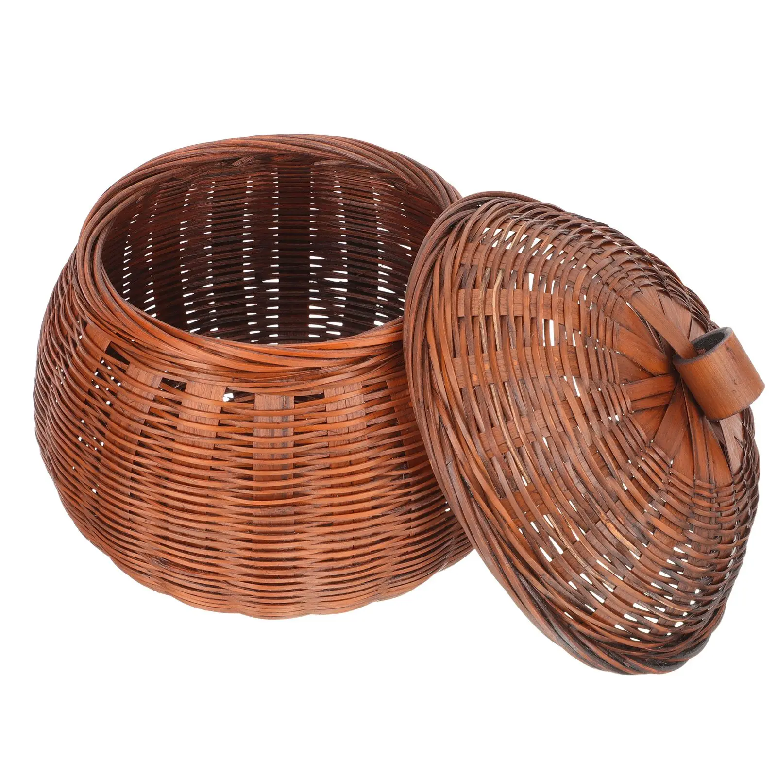 Pumpkin Basket with Cover Household Storage Egg Fruit Wicker Baskets Small Kitchen Organizer Wear Resistant Retro Style
Pumpkin Basket with Cover Household Storage Egg Fruit Wicker Baskets Small Kitchen Organizer Wear Resistant Retro Style