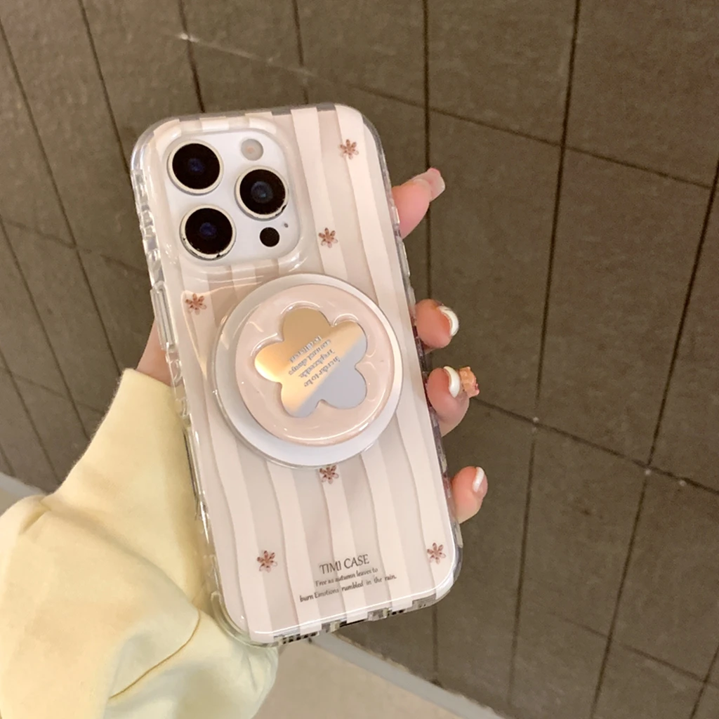 Simple Irregular Stripe Flower Mirror With Holder Magnetic Wireless Charging Phone Cover Case for iPhone 16 15 14 13 Pro Max
Simple Irregular Stripe Flower Mirror With Holder Magnetic Wireless Charging Phone Cover Case for iPhone 16 15 14 13 Pro Max
