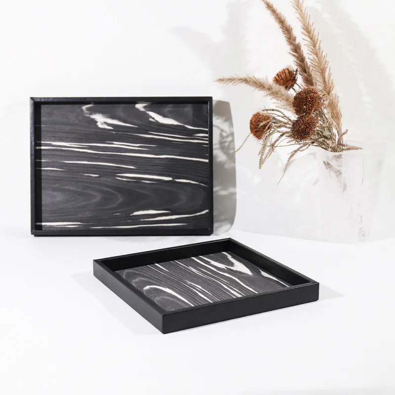 Abstract Wood Grain Leather Tray with Black Edge for Home Restaurant Coffee Table Decorative Storage Ornament
Abstract Wood Grain Leather Tray with Black Edge for Home Restaurant Coffee Table Decorative Storage Ornament