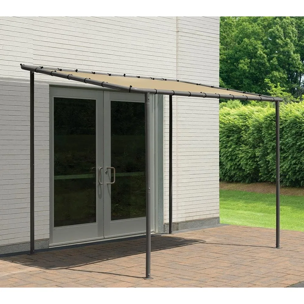 10' x 6' Solano Gazebo Canopy Charcoal Carbon Steel Frame and Marzipan Water-Resistant and Sun Protection Tan Cover, Gazebos
10' x 6' Solano Gazebo Canopy Charcoal Carbon Steel Frame and Marzipan Water-Resistant and Sun Protection Tan Cover, Gazebos