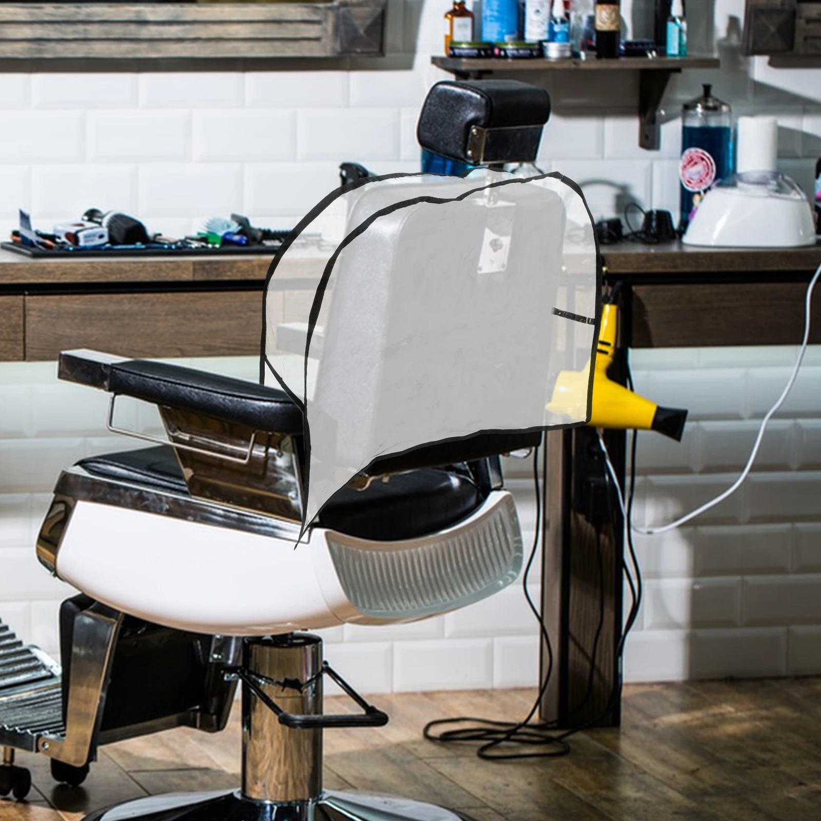 Barber Back Covers Clear PVC Waterproof for Hair Dye Easy Install Lightweight Universal Plastic Slipcover Stylist Station
Barber Back Covers Clear PVC Waterproof for Hair Dye Easy Install Lightweight Universal Plastic Slipcover Stylist Station