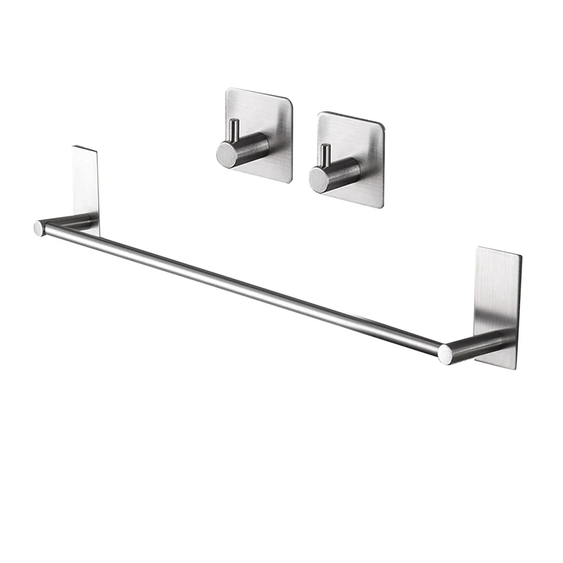 Towel Holder With 2 Packs Adhesive Hooks 16-Inch Hand Towel Rack Towel Hook Stick On Wall, Bathroom Hardware
Towel Holder With 2 Packs Adhesive Hooks 16-Inch Hand Towel Rack Towel Hook Stick On Wall, Bathroom Hardware