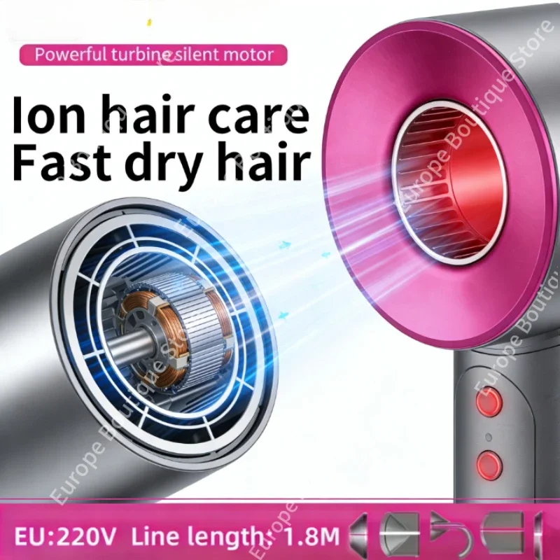 New Super Hair Dryer 220V Leafless Hair Dryer Personal Hair Care Styling Negative Ion Tool Schedule Negative Ion Electric Dryer
New Super Hair Dryer 220V Leafless Hair Dryer Personal Hair Care Styling Negative Ion Tool Schedule Negative Ion Electric Dryer