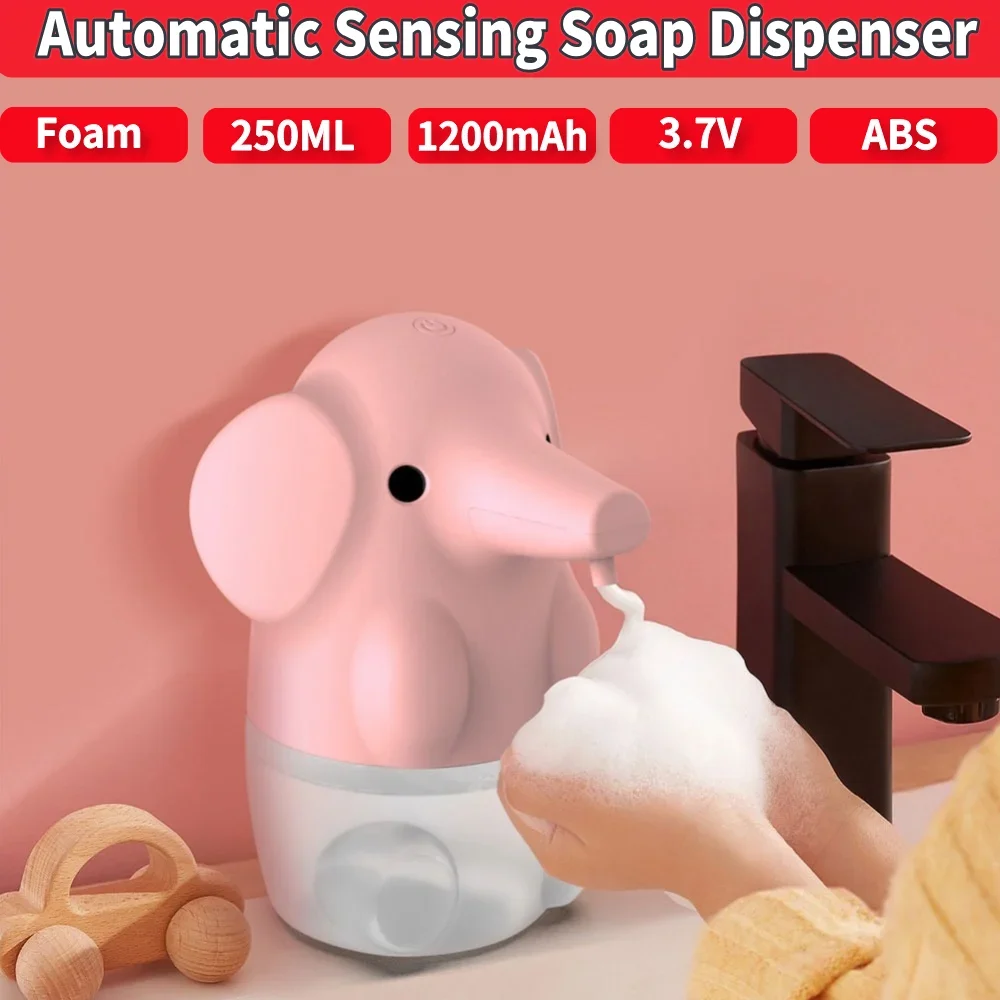 Soap Dispenser Automatic Smart Touchless Infrared Soap Dispenser Wash Elephant Cartoon Home Bathroom Dispenser Quick Foaming
Soap Dispenser Automatic Smart Touchless Infrared Soap Dispenser Wash Elephant Cartoon Home Bathroom Dispenser Quick Foaming