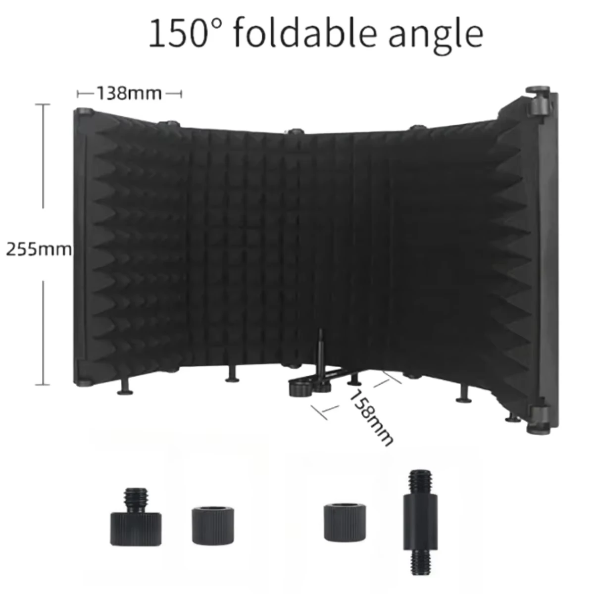 Adjustable 3/5-Panel Microphone Isolation Shield, Foldable Studio Mic Filter with Acoustic Foam
Adjustable 3/5-Panel Microphone Isolation Shield, Foldable Studio Mic Filter with Acoustic Foam