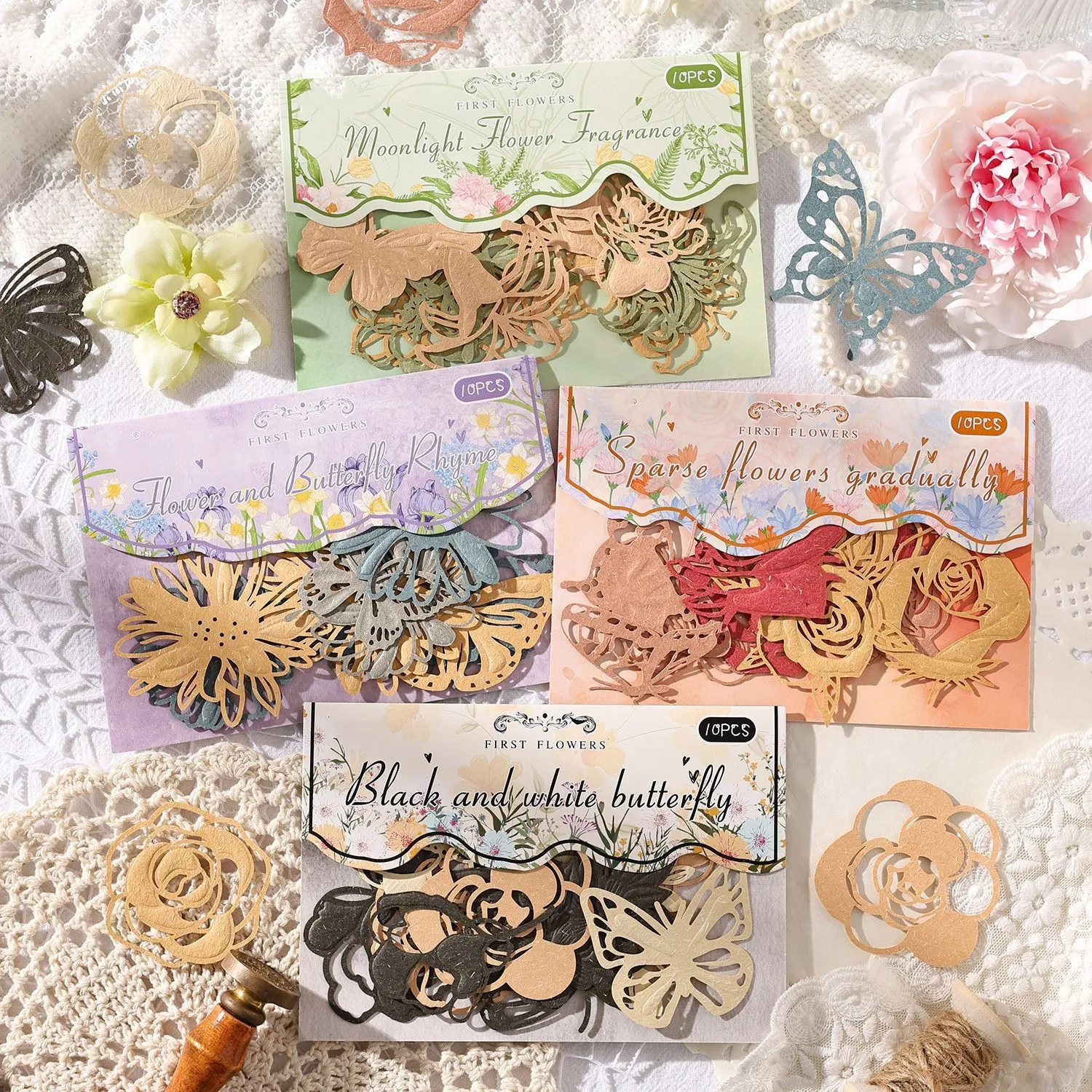 10Pcs Vintage Hollow Flower Butterfly Scrapbooking Paper Decorate Sipplies DIY Junk Journal Planner Paper Collage Materials
10Pcs Vintage Hollow Flower Butterfly Scrapbooking Paper Decorate Sipplies DIY Junk Journal Planner Paper Collage Materials