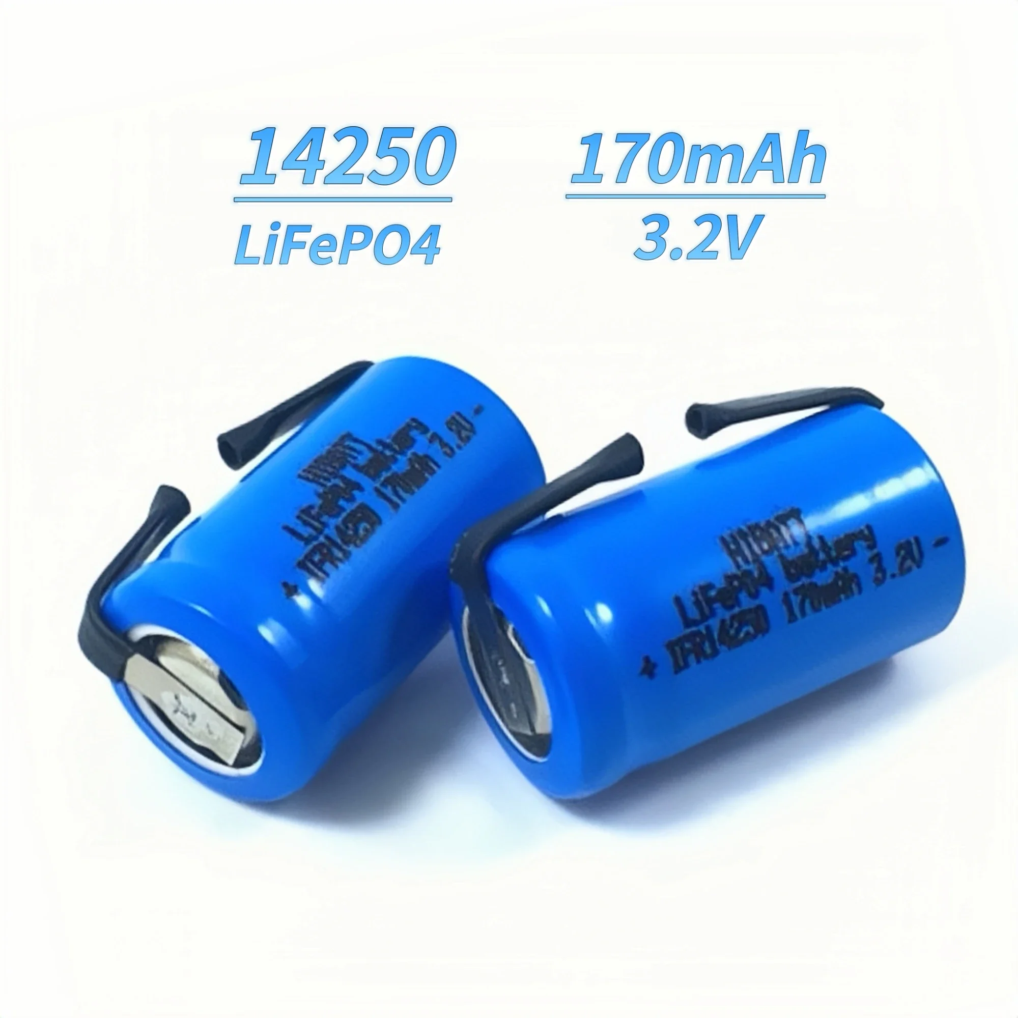 14250 LiFePO4 battery 3.2V 170mAh with solder tabs for Walkie talkie Smoke alarm Infrared laser sight Electronic door locks Toy
14250 LiFePO4 battery 3.2V 170mAh with solder tabs for Walkie talkie Smoke alarm Infrared laser sight Electronic door locks Toy