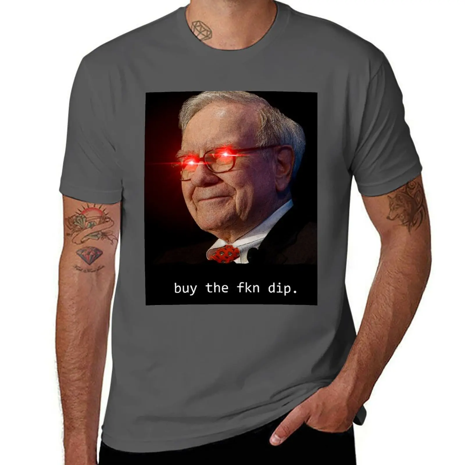 Warren Buffett - buy the fkn dip T-Shirt Large Size Loose Casual Tee
Warren Buffett - buy the fkn dip T-Shirt Large Size Loose Casual Tee