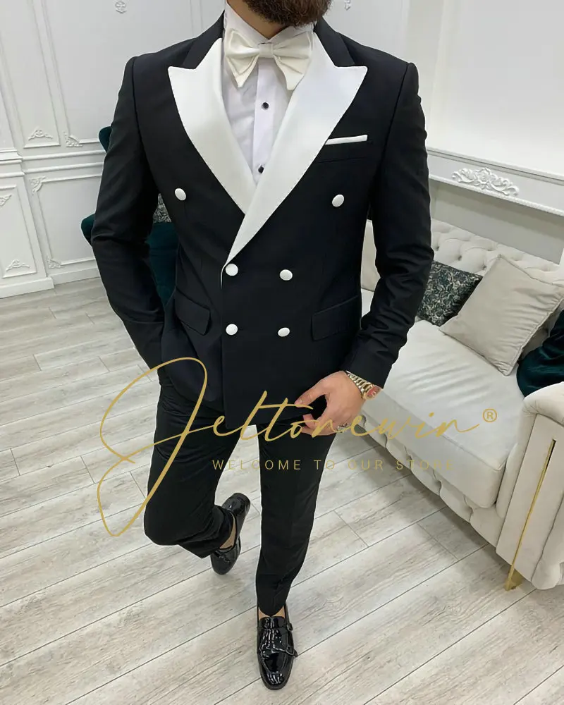 Blazers Men's Fashion Banquet Slim 2 Piece Suit Set Male Business Solid Color Jacket Pants Trousers Double Breasted Coat Terno
Blazers Men's Fashion Banquet Slim 2 Piece Suit Set Male Business Solid Color Jacket Pants Trousers Double Breasted Coat Terno