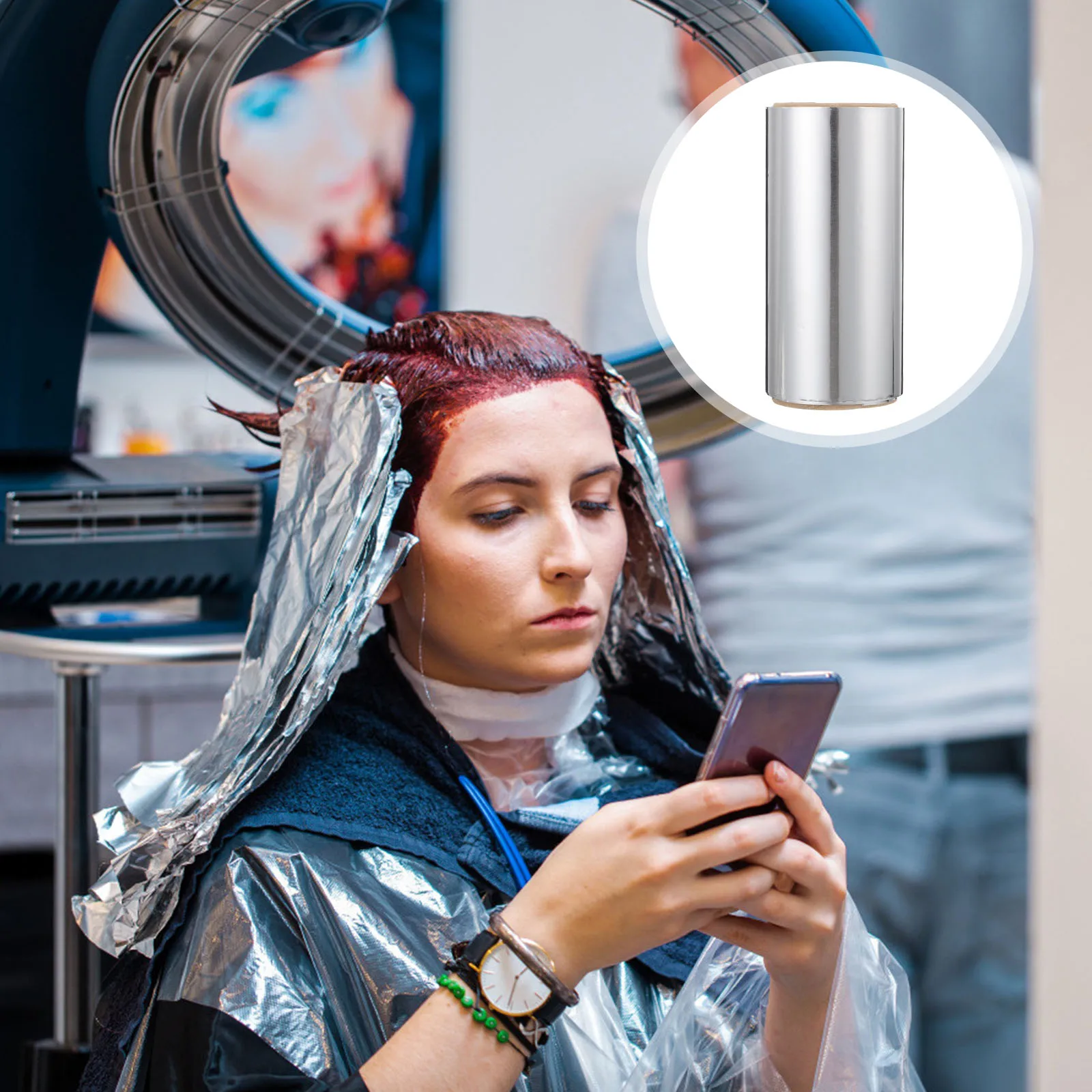 3 Rolls Dedicated Perm Tin Foil Heavy Duty Application Aluminum for Hairdressing 
3 Rolls Dedicated Perm Tin Foil Heavy Duty Application Aluminum for Hairdressing