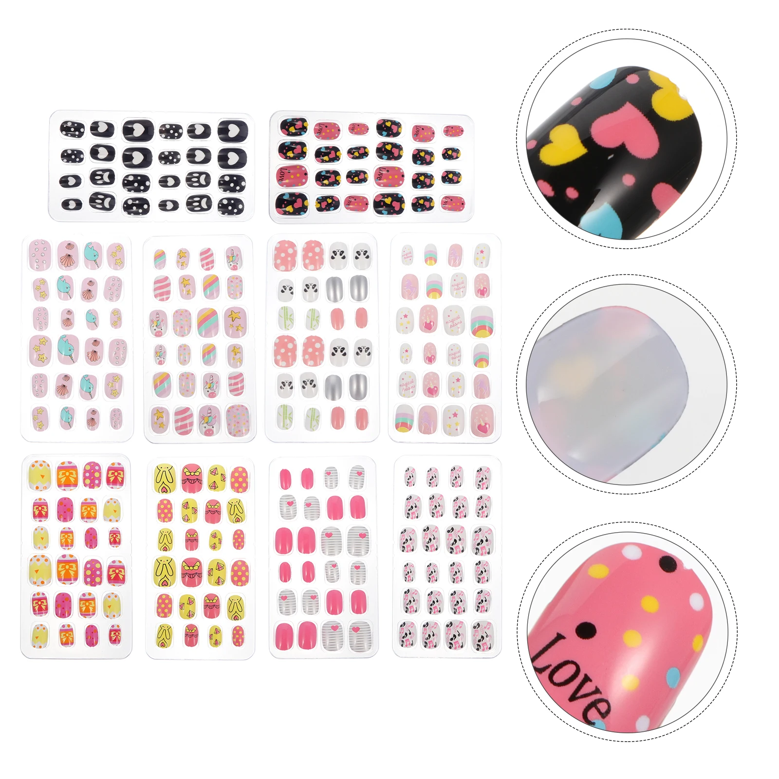 240 Pcs/ 's Wearable Nails Childrens False Press on Fake for Little
240 Pcs/ 's Wearable Nails Childrens False Press on Fake for Little